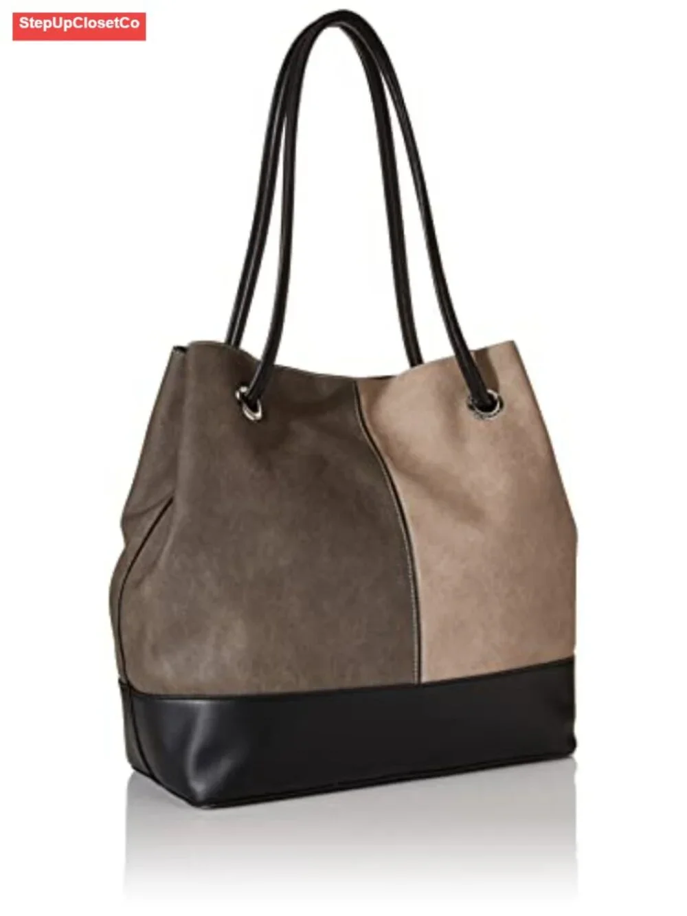 Calvin Klein Vegan Leather Tote with Removable Wristlet